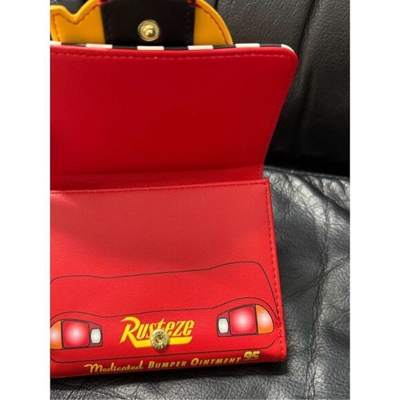 Loungefly Disney Pixar Cars Lightning McQueen Rust-eze Wallet - Picture 4 of 6